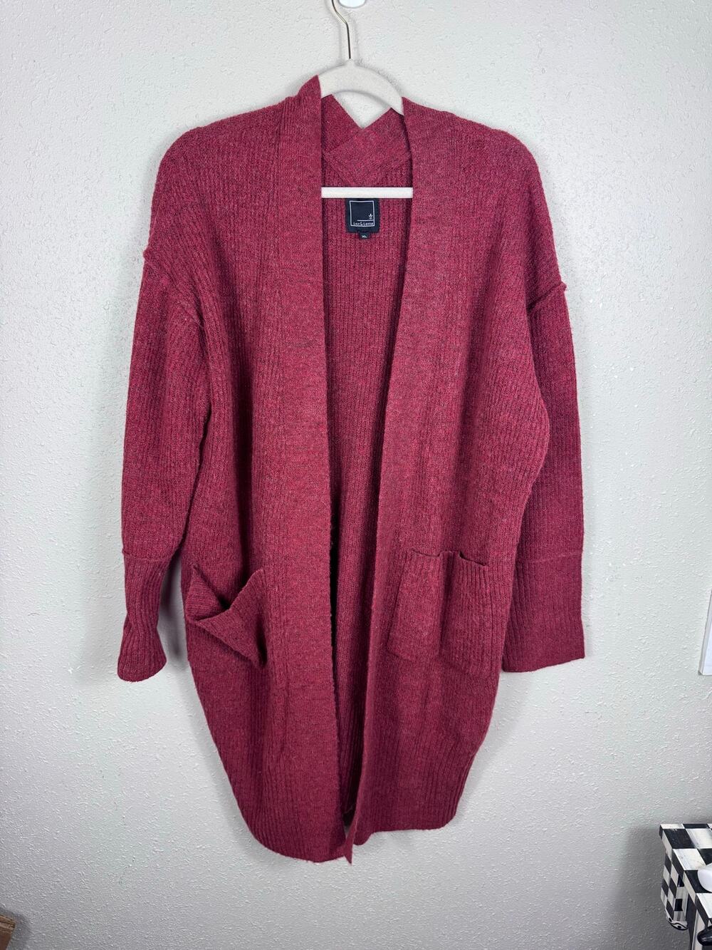 Maroon Womens XL Lily & Lottie Cardigan